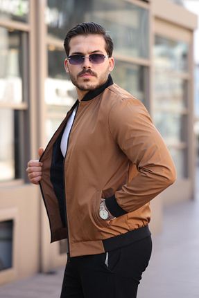 کاپشن قهوه ای مردانه اسلیم فیت ByTrend - کد 903801012