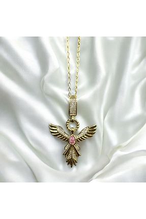 گردنبند استیل ( فولاد ) زرد زنانه استیل (فولاد) Store - کد 903796676