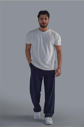 ست بالاتنه و پائین تنه سفید مردانه بافتنی OUTFİT MAN - کد 901427713