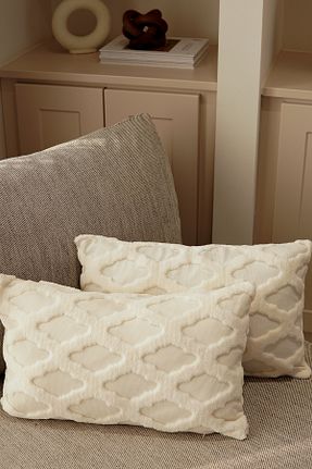 کوسن و روکش کوسن بژ مخملی Pilloveland - کد 903820056