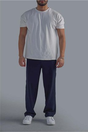 ست بالاتنه و پائین تنه سفید مردانه بافتنی OUTFİT MAN - کد 901427713