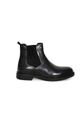 بوت / نیم بوت مشکی مردانه چرم خالص Tuna - کد 903818626