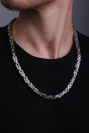 گردنبند استیل ( فولاد ) متالیک مردانه استیل (فولاد) Takı Dükkanı - کد 786127230