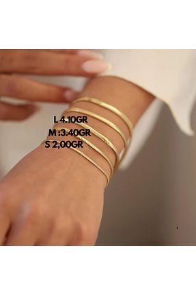 دستبند طلا طلائی زنانه 14 عیار Üresinler Kuyumculuk - کد 904986921