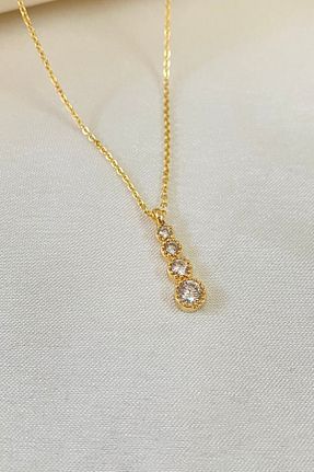 گردنبند جواهر طلائی زنانه زیرکن KOBA - کد 903837738