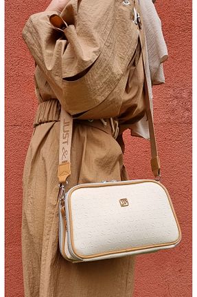 کیف دوشی بژ زنانه چرم مصنوعی Just Polo - کد 270350099