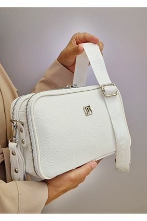 کیف دوشی بژ زنانه چرم مصنوعی Just Polo - کد 312808109