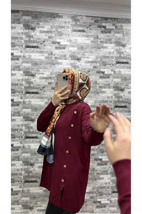 تونیک زرشکی تریکو Butik - کد 903883954