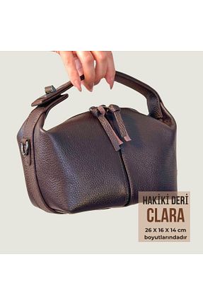 کیف دوشی قهوه ای زنانه چرم خالص wearme - کد 903902754