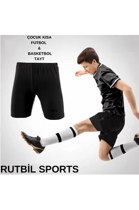 ساق شلواری اسپرت مشکی بچه گانه بافت RUTBİL SPORTS - کد 917969363