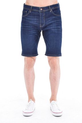 شلوارک و برمودا سرمه ای مردانه اسلیم فیت CEDY DENIM - کد 290511321