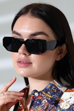 عینک آفتابی قهوه ای زنانه UV400 Eyesofia - کد 347655852