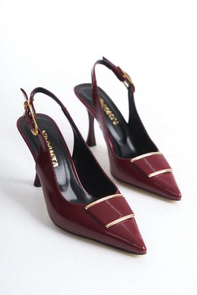 کفش استایلیتو زرشکی پاشنه نازک Shoesers - کد 905030585