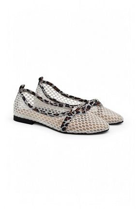 بابت سفید زنانه چرم خالص Gizzelli shoes - کد 904030902
