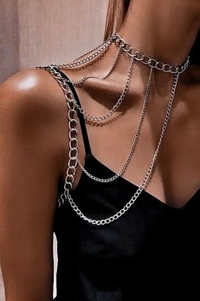 گردنبند جواهر طوسی زنانه استیل ضد زنگ LIVOSH - کد 903915166