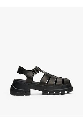 دمپائی مشکی زنانه چرم خالص Tommy Hilfiger - کد 904043659