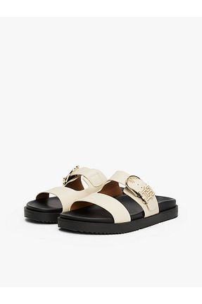 دمپائی بژ زنانه پاشنه تخت Tommy Hilfiger - کد 903754239