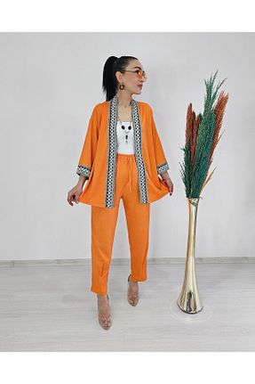 کیمونو و کافتان نارنجی زنانه لیکرا Altı Üstü Butik - کد 863625511