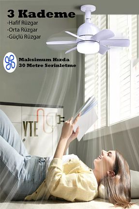 پنکه سقفی سفید YTE - کد 894067157