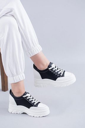کفش اسنیکر مشکی زنانه چرم اصل Guja - کد 826511302