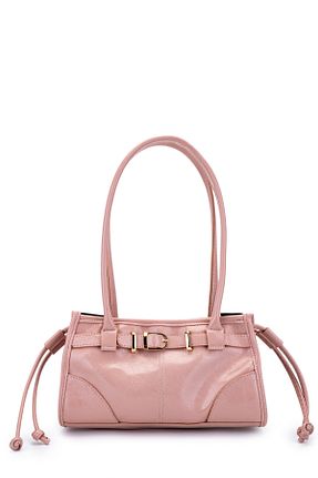 کیف دوشی صورتی زنانه چرم مصنوعی minebag - کد 896728898
