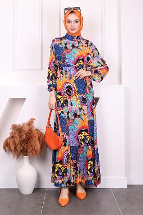 لباس حجاب سرمه ای زنانه رگولار İmajButik - کد 904067224