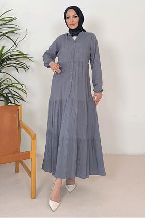 لباس حجاب طوسی زنانه رگولار Bestenur - کد 904071654