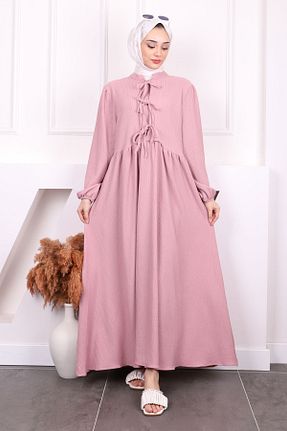 لباس حجاب صورتی زنانه رگولار İmajButik - کد 904069880
