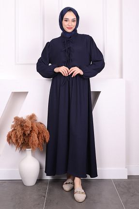 لباس حجاب سرمه ای زنانه رگولار İmajButik - کد 904070738