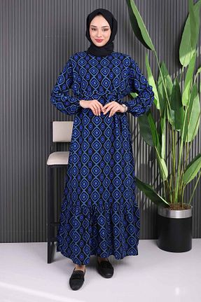 لباس حجاب سرمه ای زنانه رگولار İmajButik - کد 904069214