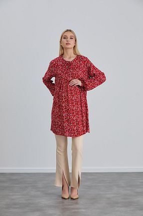 تونیک بارداری سفید زنانه بافتنی Işşıl - کد 847040603