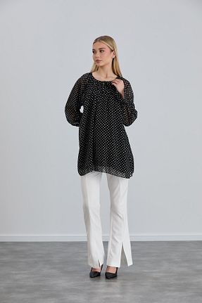 بلوز بارداری مشکی زنانه پلی اورتان Işşıl - کد 847039259