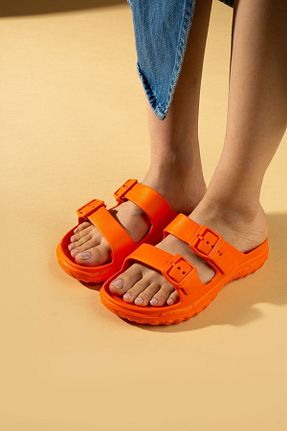 دمپائی نارنجی زنانه پلی اورتان Pembe Potin - کد 831512873