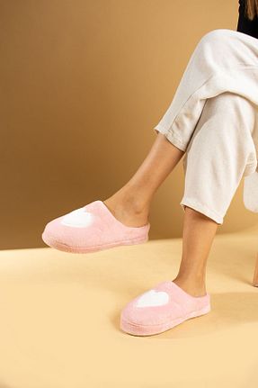 دمپائی خانگی صورتی زنانه چرم مصنوعی Pembe Potin - کد 789369847