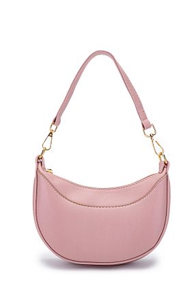 کیف دوشی صورتی زنانه چرم مصنوعی minebag - کد 904104287
