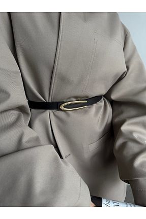 کمربند مشکی زنانه چرم مصنوعی Salpo Polimer Salpa - کد 904064936