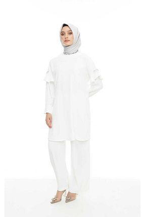 ست بالاتنه و پائین تنه حجاب نباتی زنانه رگولار Setrms - کد 844200127