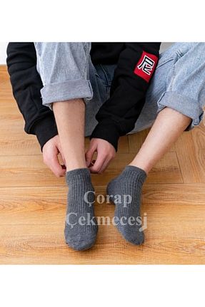 جوراب طوسی زنانه پنبه ای Çorap Çekmecesi - کد 904129489