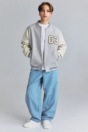 شلوار جین رنگی بچه گانه پاچه گشاد H&M - کد 904998206