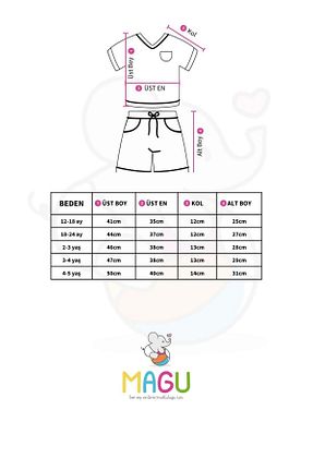 ست بالاتنه و پائین تنه رنگی بچه گانه بافتنی Magu - کد 812675166
