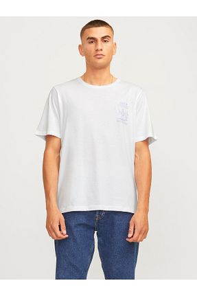 تیشرت سفید مردانه رگولار Jack & Jones - کد 904195562