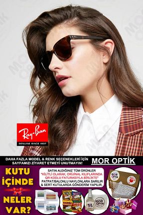 عینک آفتابی قهوه ای زنانه 51 Ray-Ban - کد 904188971