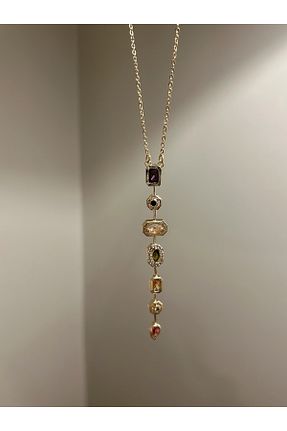 گردنبند جواهر متالیک زنانه سنگ Store - کد 904201396