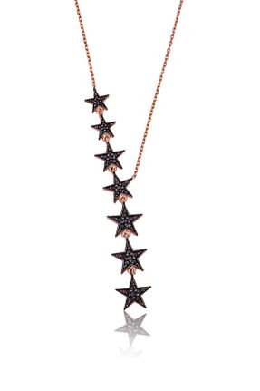 گردنبند نقره طلائی زنانه 925 عیار Papatya Silver - کد 35795524