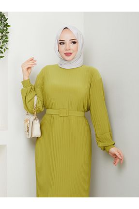 لباس حجاب زرد زنانه رگولار MODAMÜNASİP - کد 904205108