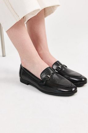 کفش لوفر مشکی زنانه چرم مصنوعی Yaya by Hotiç - کد 890506207
