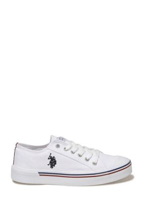 کفش اسنیکر سفید زنانه بند دار U.S. Polo Assn. - کد 904224321