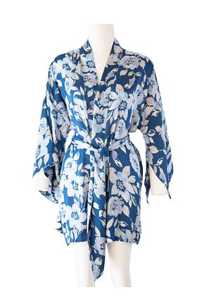 کیمونو و کافتان سرمه ای زنانه پنبه ای Ocean Child Boutique - کد 902828287