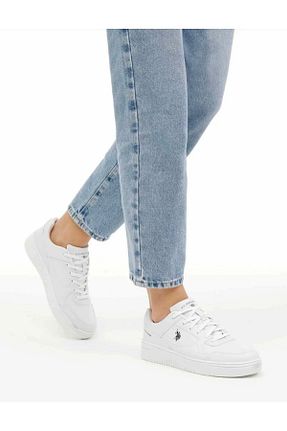 کفش اسنیکر سفید زنانه بند دار U.S. Polo Assn. - کد 905393315