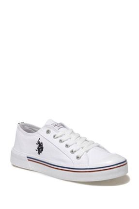 کفش اسنیکر سفید زنانه بند دار U.S. Polo Assn. - کد 904224321